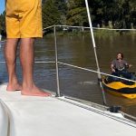 el presidente en el rio