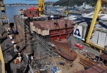 Asmar instala la proa y alcanza un 92% de avance estructural en el primer buque multipropósito de la Armada de Chile