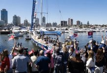 Punta del Este en el mundo la Clipper Race parte hoy a Sudáfrica