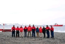 Autoridades del BAP Carrasco y de la Cancillería del Perú visitaron el Instituto Antártico Uruguayo