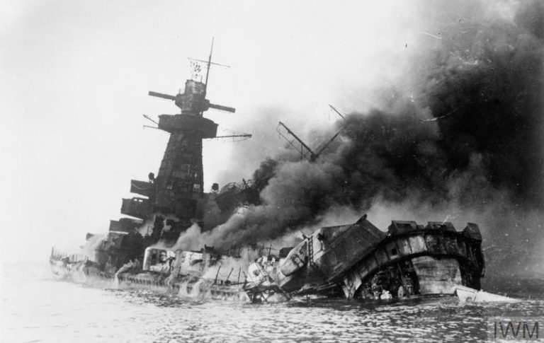 Gran combate naval frente a costas uruguayas