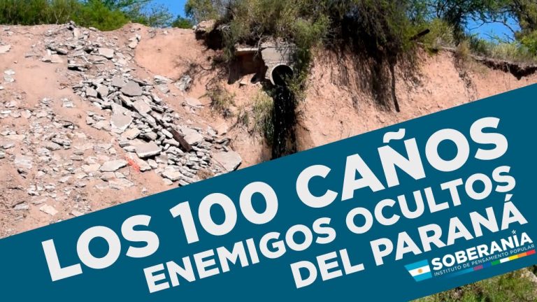 Los caños ocultos que la bajante del Paraná evidenció y la contaminación sin control del río (Video Testimonial)