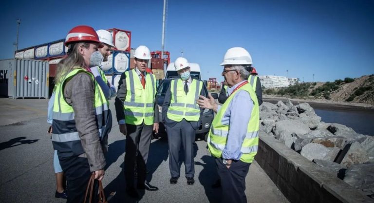 Ocho embajadores europeos en Uruguay, recorrieron los avances de obras en el Puerto