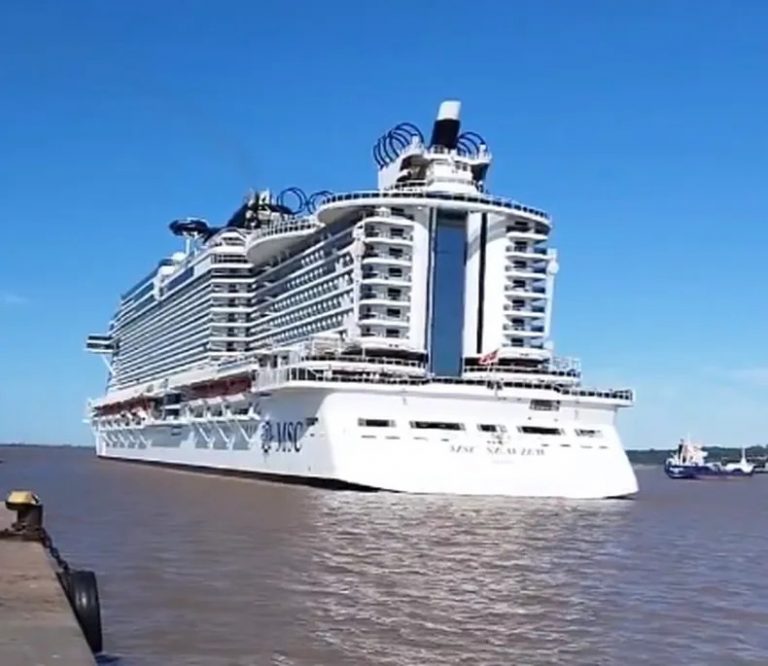 Volvió el mayor crucero que haya llegado a Montevideo