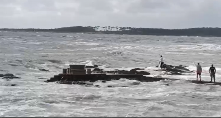 Personal de PREMA rescató a un hombre que hacia windsurf en Maldonado