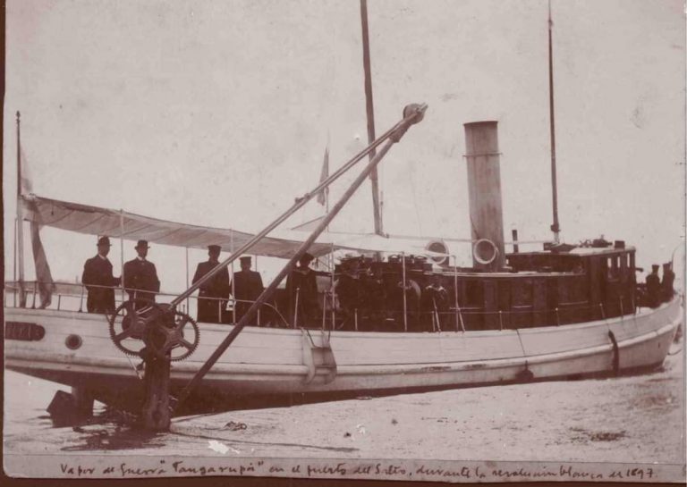 Revolución de 1897:Vapor Tangarupá en el Puerto de Salto Oriental y su misión de vigilar el río Uruguay