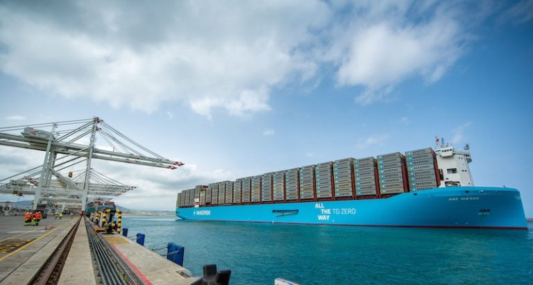 Tánger Med recibe la primera escala del buque “Ane Maersk”