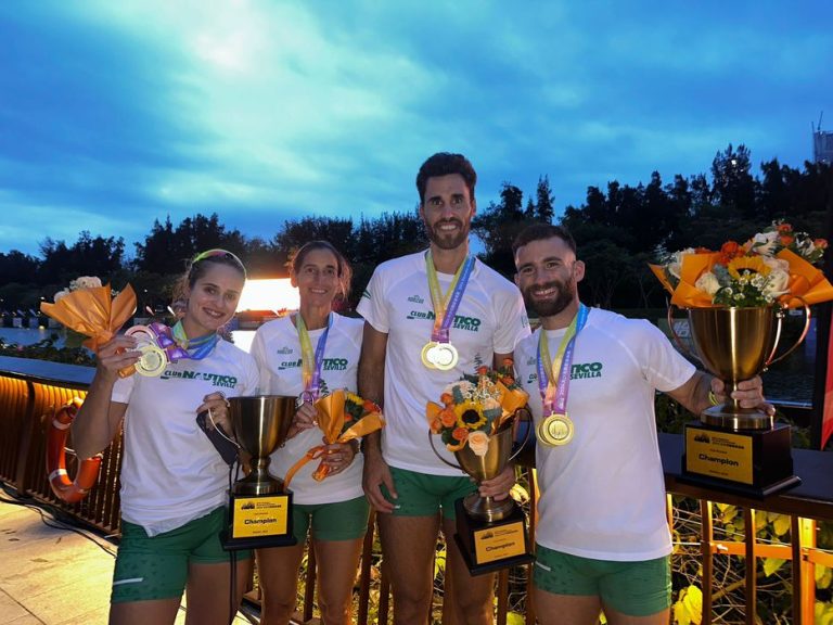 Remo: Uruguayo Bruno Cetraro cosechó tres oros en regata internacional en China