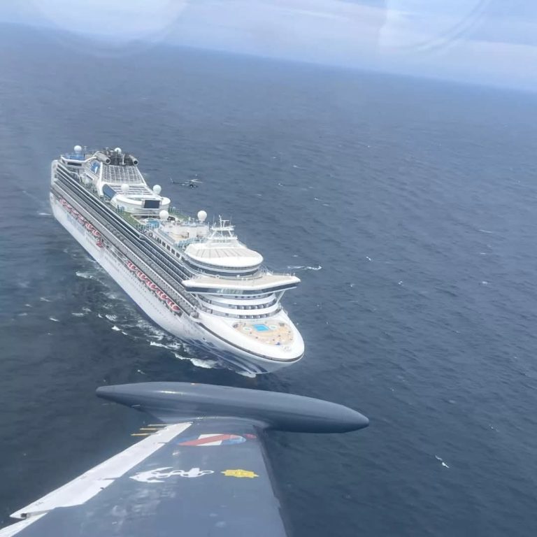 Evacuación médica en el Crucero Sapphire Princess: La Armada uruguaya destaca importancia de la aviación naval