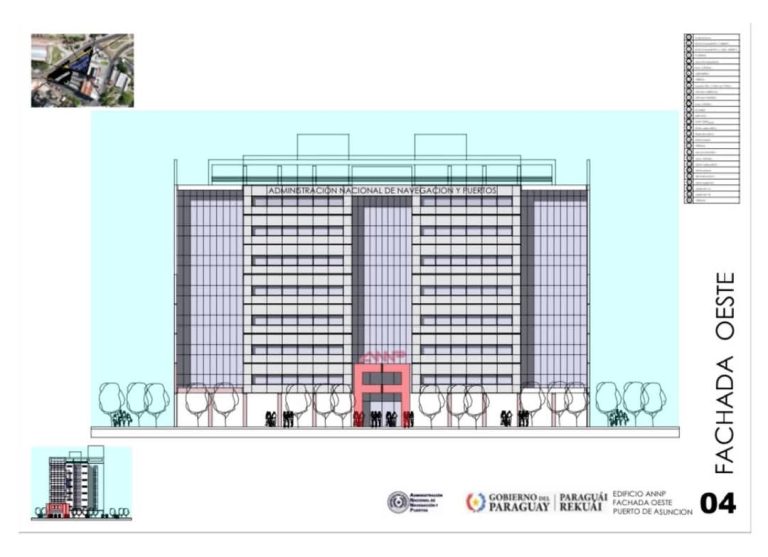 ANNP aclara información sobre licitación del nuevo edificio administrativo en el Puerto de Asunción