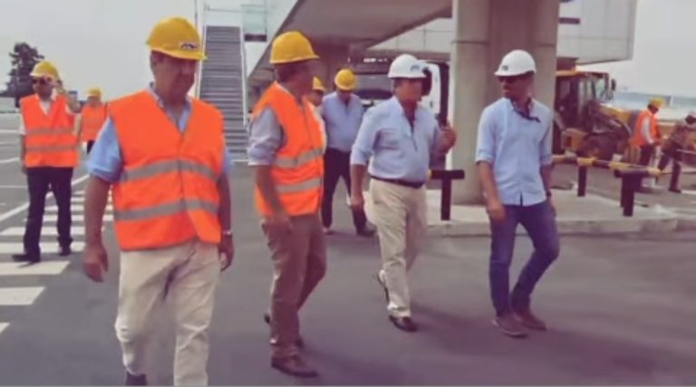 Autoridades de la ANP recorrieron las obras en la Terminal de Pasajeros del puerto de Colonia