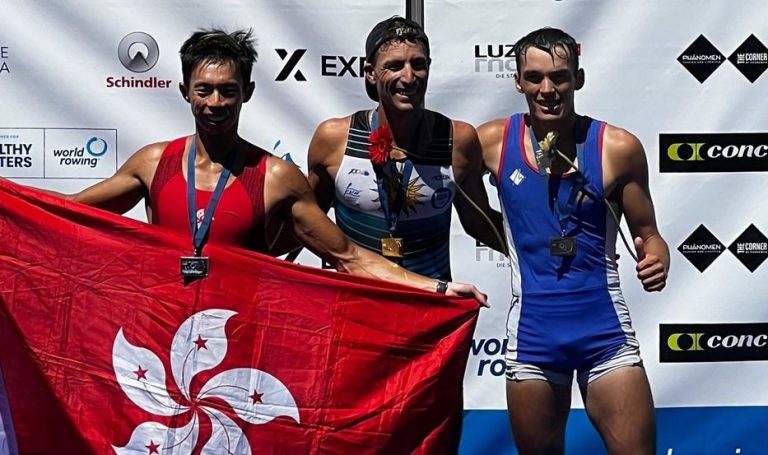 Felipe Klüver lo hizo de nuevo: ¡oro en la Copa del Mundo de Remo en Suiza!