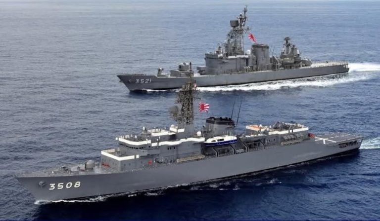 Buenos Aires recibió a los buques japoneses Kashima y Shimakaze