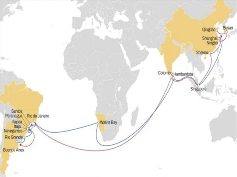 MSC refuerza conectividad con el sur de Brasil e incluye recaladas en Itapoá