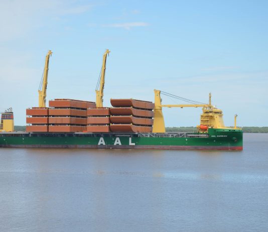 Operación logística inédita: arribo de 16 nuevas barcazas al puerto de Nueva Palmira