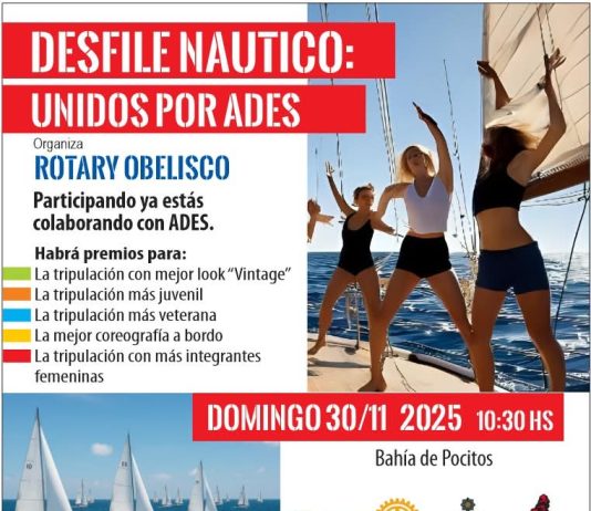 Lanzan el “Desfile Náutico: Unidos por ADES” en la Bahía de Pocitos