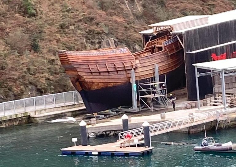 La nao San Juan, reconstruida con métodos del siglo XVI, será botada este viernes en Pasaia