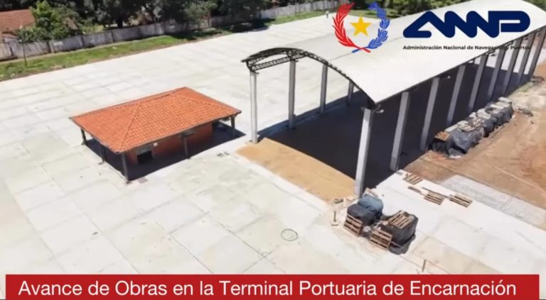 Avanzan las obras de infraestructura en la terminal portuaria de ANNP Encarnación