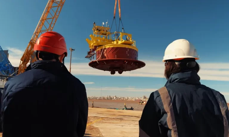 Remolcador “Tero” trasladó la antigua boya petrolera de ANCAP tras completarse la instalación de la nueva unidad en José Ignacio